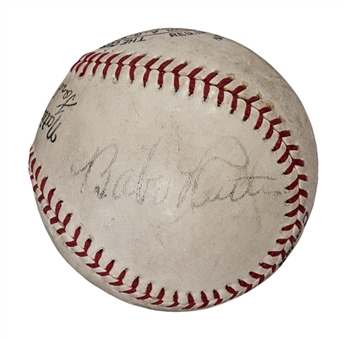 1935 Babe Ruth Single Signed "Sinclair Babe Ruth Baseball Contest" Ball - RARE AUTHENTICALLY SIGNED BALL (PSA/DNA)